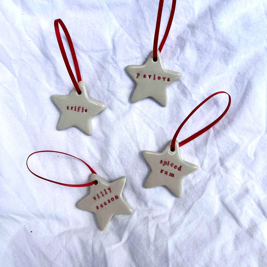 Australiana Text Christmas Decorations