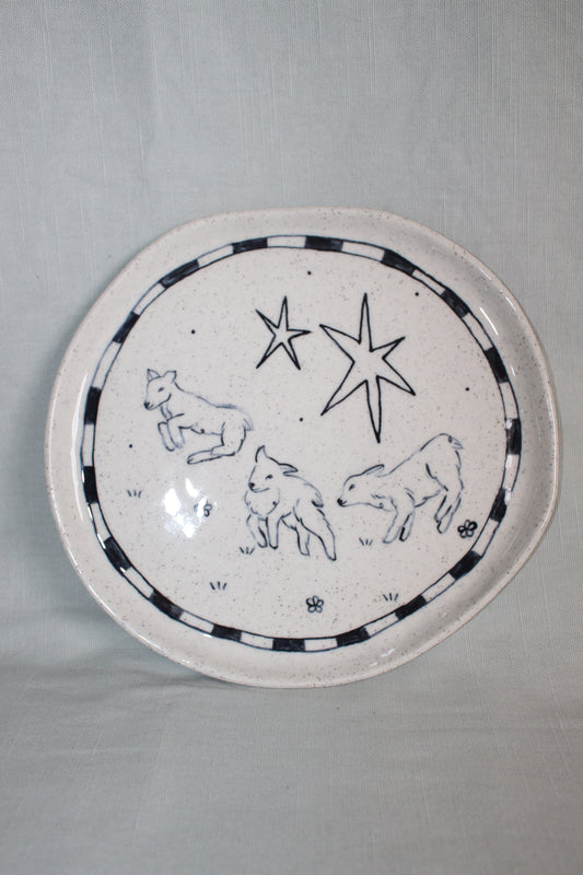 Leaping Lambs Plate