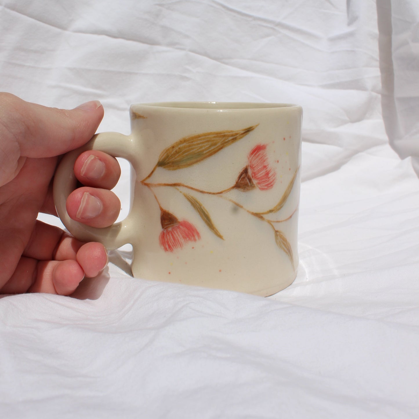 Pink Flowering Gum Mug Large